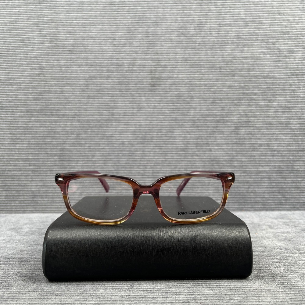 Karl Lagerfeld KL825 012 Rectangular Gradient Purple Brown Y2k Eyeglass Frame